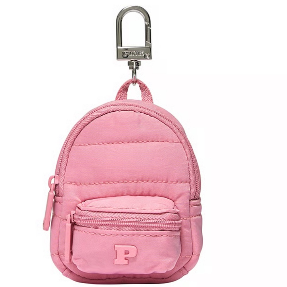 BNWT- Victoria’s Secret PINK Puffer Mini Backpack Keychain or Bag Charm!
